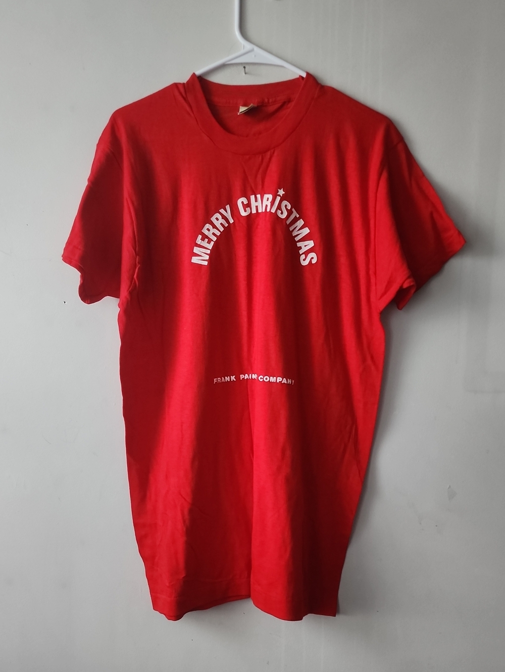 Screen Stars Red Merry Christmas Graphic Tee